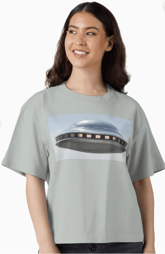 June 4 1964 Flying Saucer Reconstruction Boxy T-Shirt